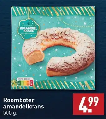 ALDI Roomboter amandelkrans aanbieding