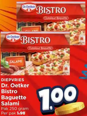 Vomar Voordeelmarkt Dr. Oetker Bistro Baguette Salami aanbieding