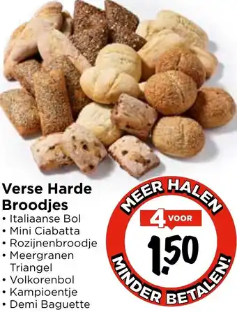 Vomar Voordeelmarkt Verse Harde Broodjes aanbieding