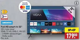 ALDI Medion full hd smart tv 32 aanbieding