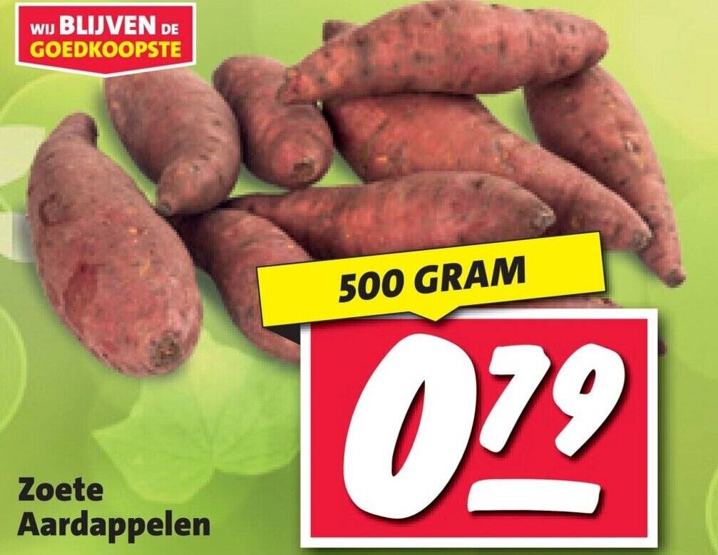 Zoete aardappelen 500 gram aanbieding bij Nettorama