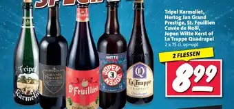 Nettorama Tripel karmeliet hertog jan grand prestige st feuillien cuvee de noel jopen witte kerst of la trappe quadrupel aanbieding