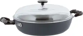 Bol.com Sambonet Vintage Sauteerpan - Incl. Deksel - Aluminium - Ø28cm - Grijs aanbieding