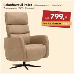 Woonsquare Relaxfauteuil Pedro aanbieding