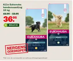 Welkoop Alle Eukanuba hondenvoeding aanbieding