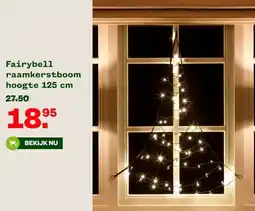 Welkoop Fairybell raamkerstboom hoogte 125 cm aanbieding