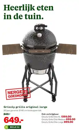 Welkoop Grizzly grills original large aanbieding