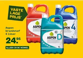 Welkoop Aspen brandstof 5 liter aanbieding
