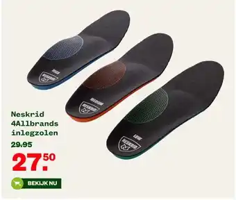 Welkoop Neskrid 4A1lbrands inlegzolen aanbieding