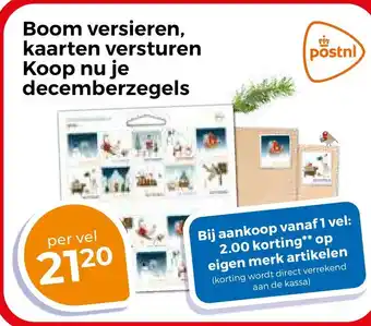 Trekpleister Boom versieren, kaarten versturen Koop nu je decemberzegels aanbieding