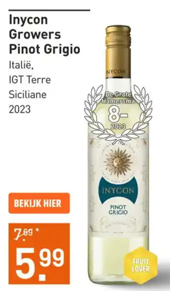 Gall & Gall Inycon Growers Pinot Grigio aanbieding