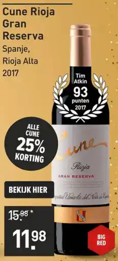 Gall & Gall Cune Rioja Gran Reserva aanbieding