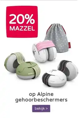 Prenatal 20% MAZZELop Alpine gehoorbeschermers aanbieding