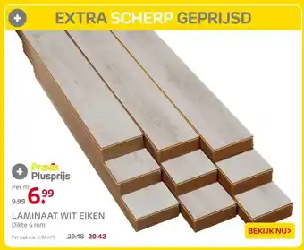 Praxis LAMINAAT WIT EIKEN aanbieding