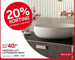 Praxis MAESTRO LATT LATTENWAND NOVO aanbieding