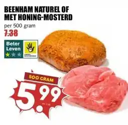 MCD Supermarkt BEENHAM NATUREL OF MET HONING-MOSTERD aanbieding