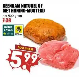 MCD Supermarkt BEENHAM NATUREL OF MET HONING-MOSTERD aanbieding