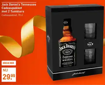 Gall & Gall Jack Daniel's Tennessee Cadeaupakket met 2 Tumblers aanbieding