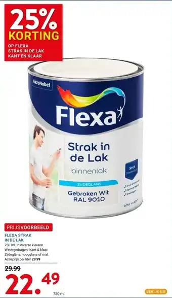 Kluswijs FLEXA STRAK IN DE LAK aanbieding