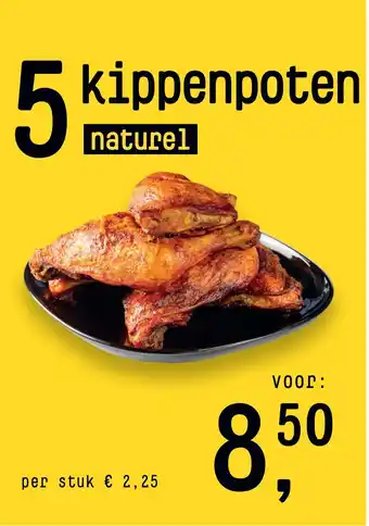 Kippie Kippenpoten naturel aanbieding