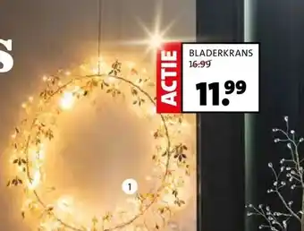 Intratuin 1. Verlichte bladerkrans. aanbieding