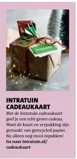 Intratuin INTRATUIN CADEAUKAART aanbieding