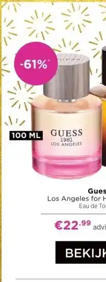ICI Paris XL Guess Los Angeles for Her Eau de Toilette aanbieding