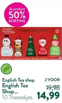 Holland & Barrett English Tea Shop Christmas Characters - 10 theezakjes aanbieding
