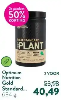 Holland & Barrett Gold Standard 100% Plant Protein Vanilla - 684g aanbieding