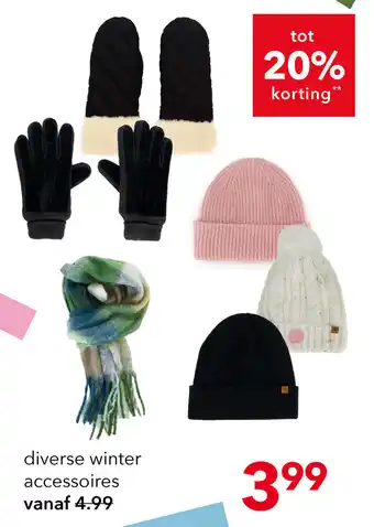 Scapino diverse winter accessoires aanbieding