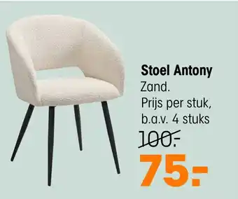 Kwantum Stoel Antony aanbieding