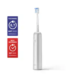 MediaMarkt Laifen Wave Aluminium - 3 Opzetborstels Elektrische Tandenborstel Zilver aanbieding