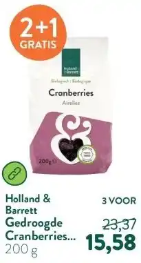 Holland & Barrett Gedroogde Cranberries Bio aanbieding