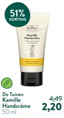 Holland & Barrett Kamille Handcrème aanbieding