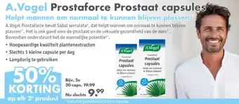 Gezond & Wel A.Vogel Prostaforce Prostaat capsules aanbieding