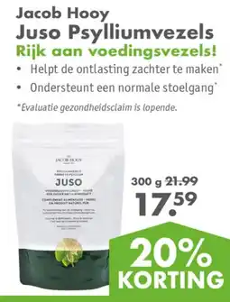 Gezond & Wel Jacob Hooy Juso Psylliumvezels aanbieding