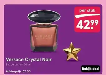 Etos Versace Crystal Noir Eau de parfum 30 ml aanbieding