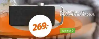 Expert Sonoro faller TV- spraakversterker oskar aanbieding