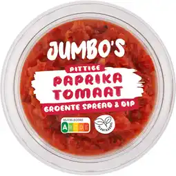 Jumbo Jumbo's Pittige Paprika Tomaat Groente Spread & Dip 150 g aanbieding