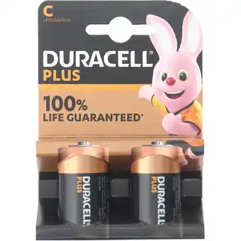 Jumbo Duracell Alkaline Plus C X2ce aanbieding