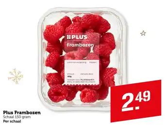 Coop PLUS Frambozen aanbieding