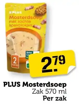 Coop PLUS Mosterdsoep aanbieding