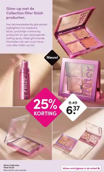 DA Da by collection filter finish aanbieding