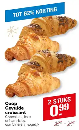 Coop Coop Gevulde croissant aanbieding