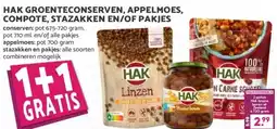 Boon`s Markt HAK GROENTECONSERVEN, APPELMOES, COMPOTE, STAZAKKEN EN/OF PAKJES aanbieding