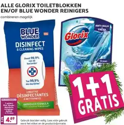 Boon`s Markt ALLE GLORIX TOILETBLOKKEN EN/OF BLUE WONDER REINIGERS aanbieding