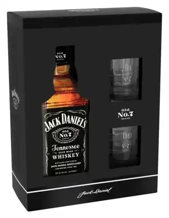 Gall & Gall Jack Daniel's Tennessee Cadeaupakket met 2 Tumblers 70CL Cadeau aanbieding