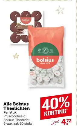 Coop Alle Bolsius Theelichten aanbieding