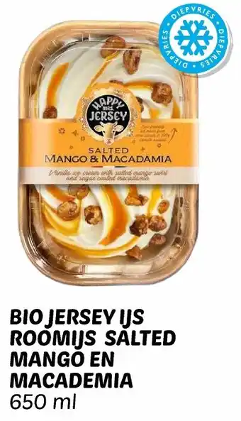 Dekamarkt Bio jersey ijs roomijs salted mango en macademia aanbieding