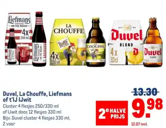 Makro Duvel, La Chouffe, Liefmans of t'IJ IJwit aanbieding